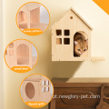 Casa de gatos usados ​​para parede e piso
